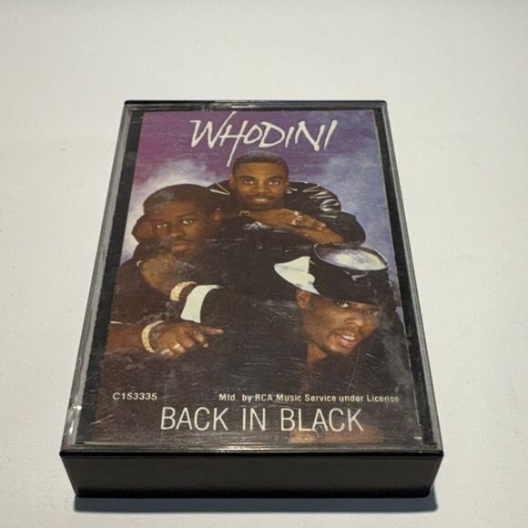 Whodini Back in Black Cassette Tape - Picture 1 of 5